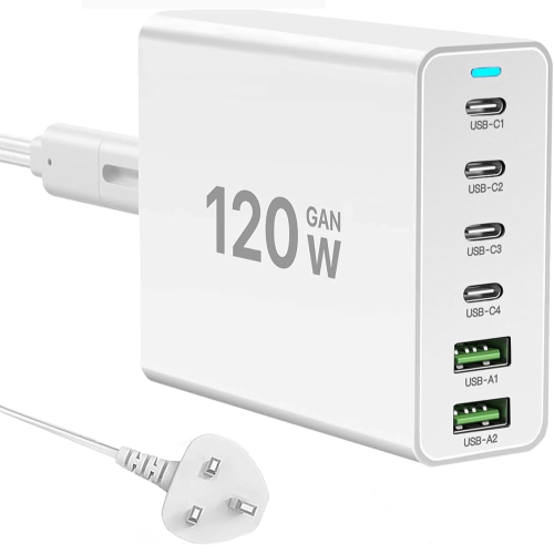 Lightwave 120W Universal Charger 2 USB-C Ports-LW-DCHG-120W