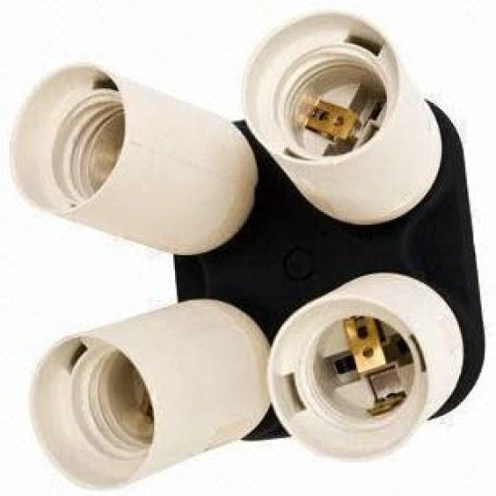 Fancier Studio 4 Socket E27 Adapter Holder for Photo Studio