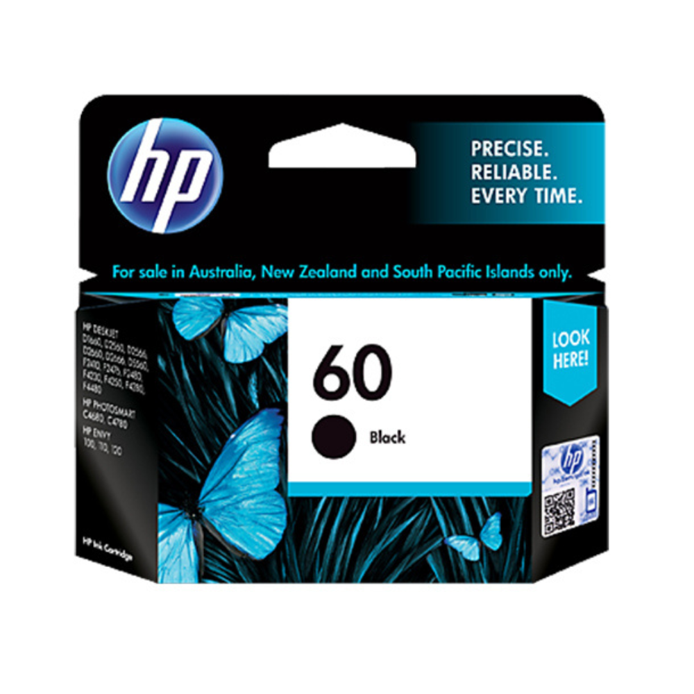 HP 60 Black Original Ink Cartridge (CC640WA
