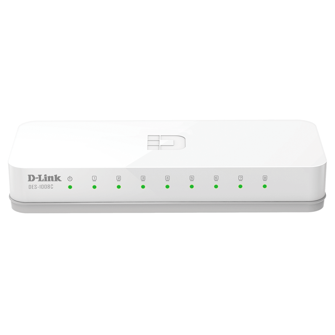 D-Link DES-1008C/B 8-Port 10/100Base-T Unmanaged Switch