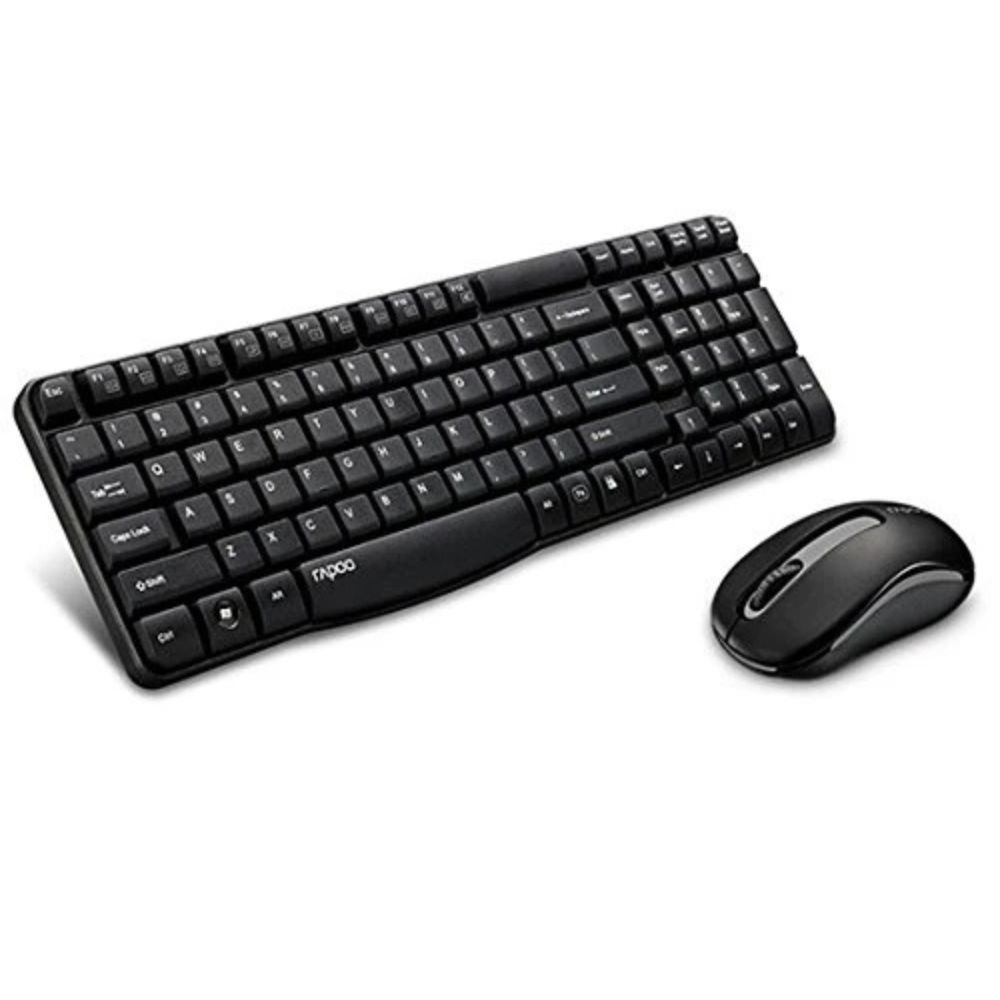 Rapoo Wireless Keyboard & Mouse X1800s - Black