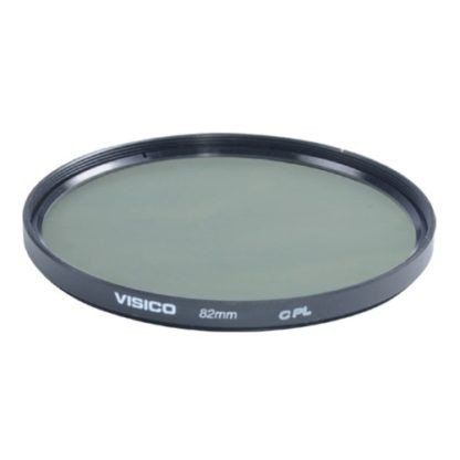 Visico CPLS Filter 82mm Thin Black Ring  Polarizer with Case