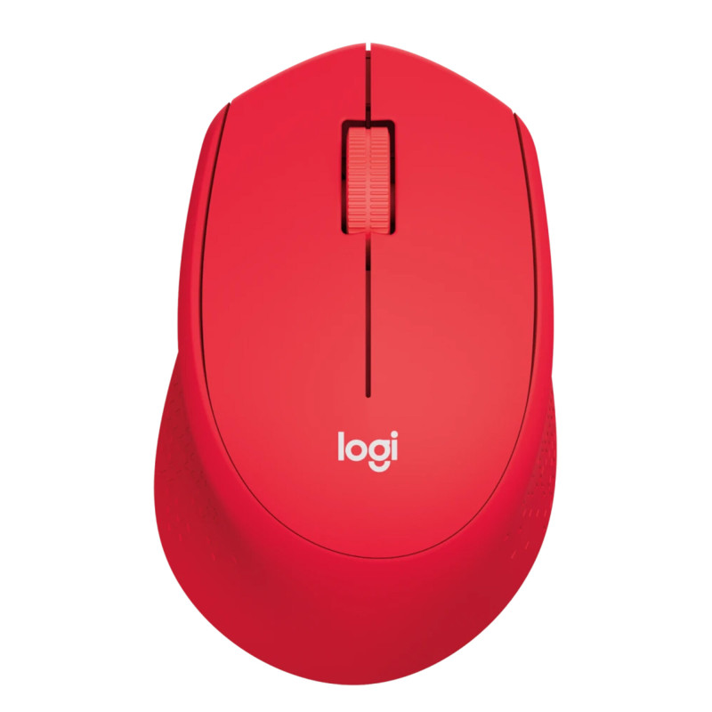 Logitech M190 Full Size Wireless Mouse - Red-910-005908