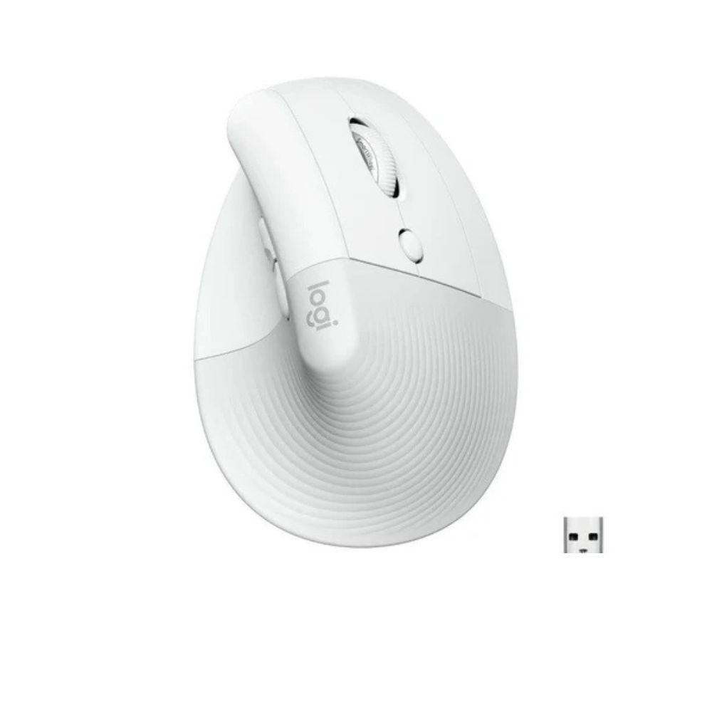 Logitech Lift Vertical Bluetooth Mouse - Off White - 910-006475