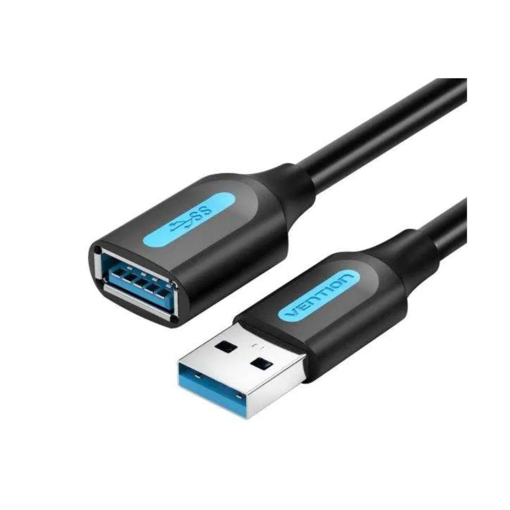 Vention USB 3.0 A Male to A Female Extension Cable 3M Black -CBHBI