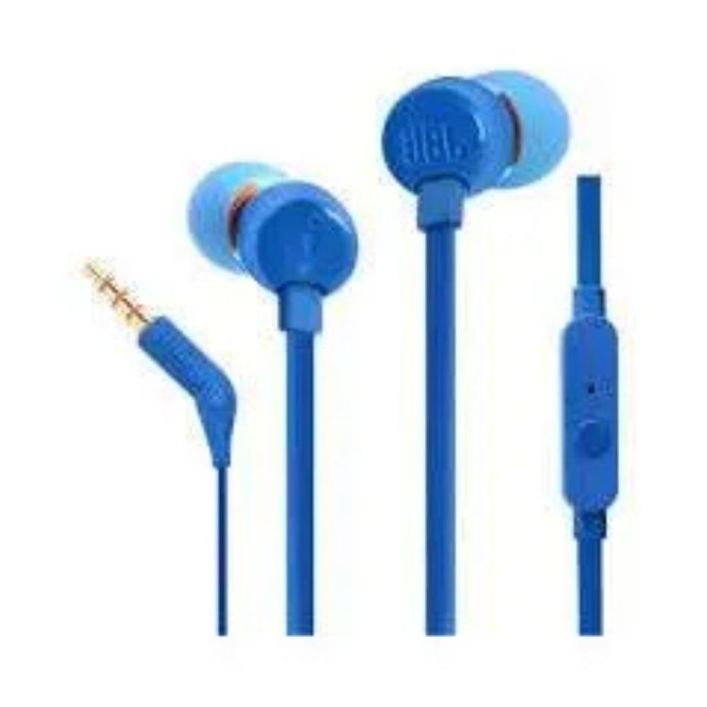 JBL Tune 110 Earphones Blue- JBLT110BLU