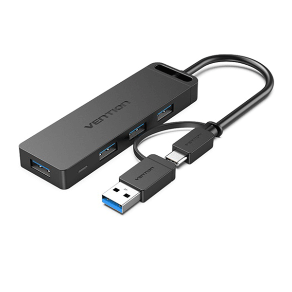 Vention 4-Port USB 3.0 Hub with Type C & USB 3.0 - VEN CHTBB