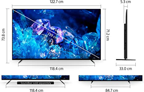 Sony OLED 55 inch BRAVIA XR A80K Series 4K Ultra HD TV: Smart Google TV with Dolby Vision HDR and Exclusive Features for The Playstation® 5 XR55A80K- 2022 Model
