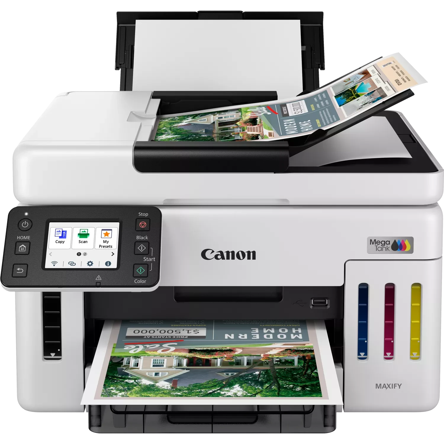 Canon MAXIFY GX6140 3-in-1 Refillable MegaTank Inkjet Printer