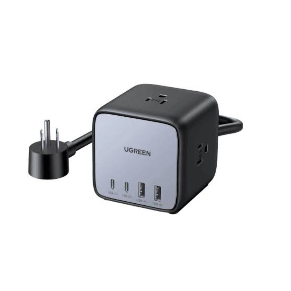 UGREEN DigiNest Cube Power Strip (3 AC outlets + 65W 2A2C) UK Black 1.8m CD268 UG-90906
