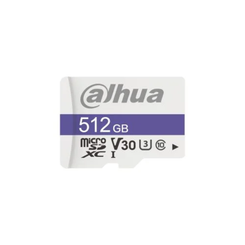 Dahua 512GB Class C10, U3, V30 MicroSD Card-DHI-TF-C100/512Gb