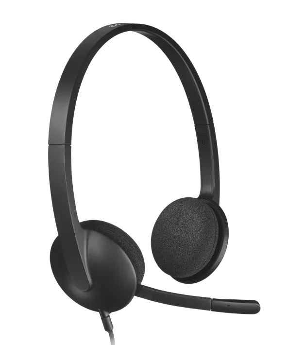 Logitech H340 Wired USB Stereo Headset with Noise-Cancelling Mic- 981-000475