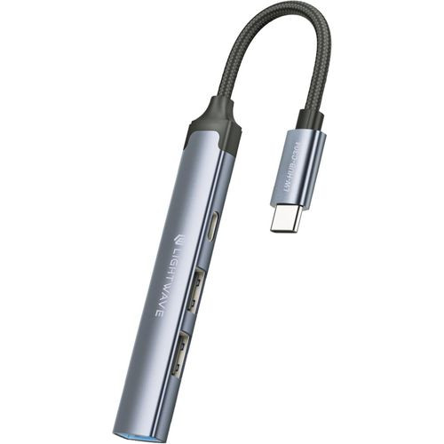 Light Wave  4-in-1 -USB-C Hub Adapter-LW-HUB-C304
