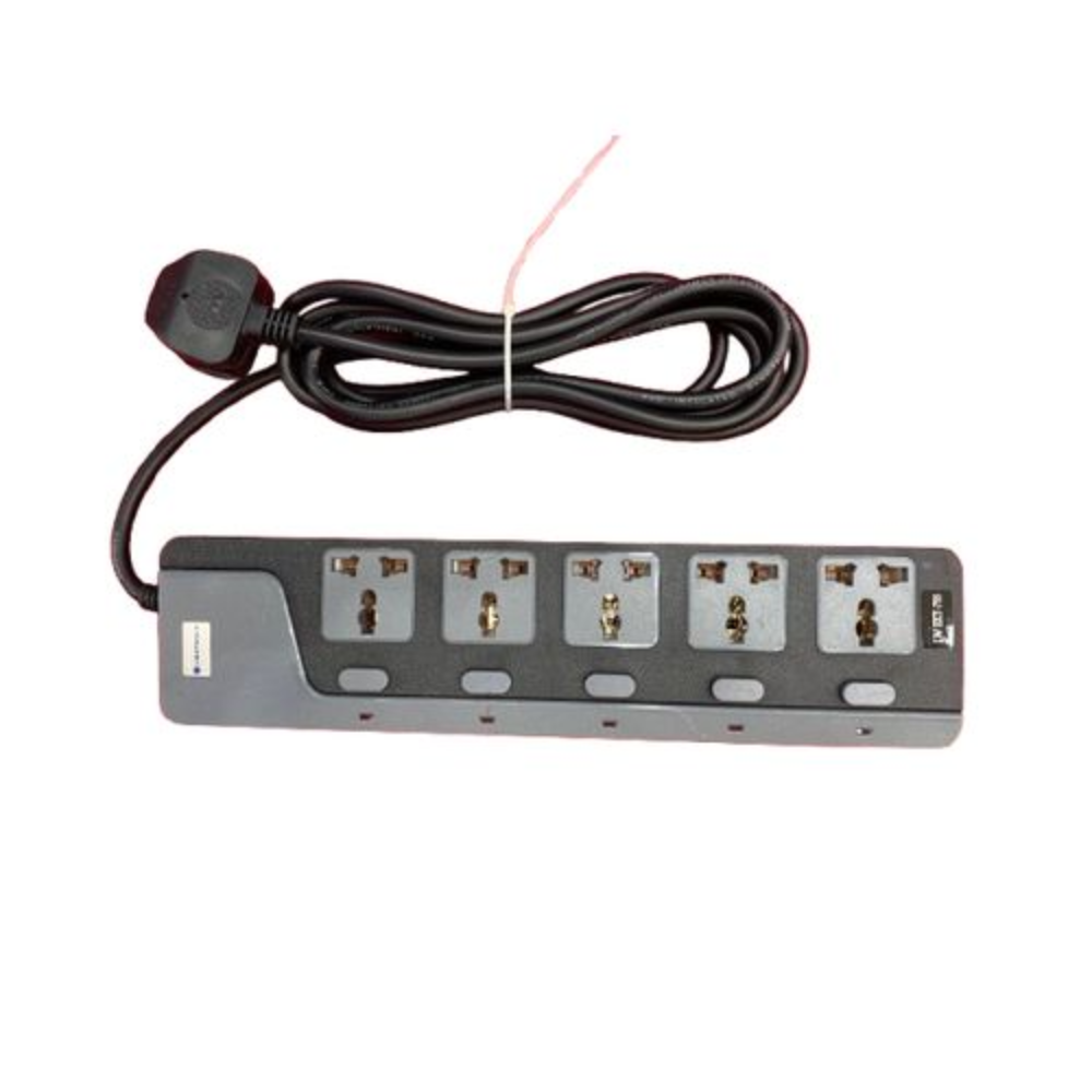 Lightwave 5-Way Extension Socket 3 Metres-LW EXT 755