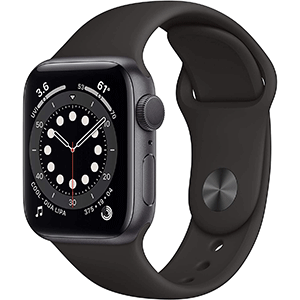 Apple Watch Series 6 GPS, 40mm, Space Gray Aluminum, Black Band