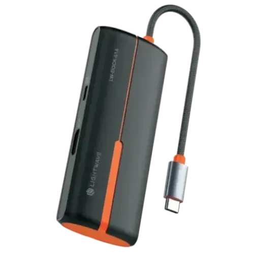 Light Wave USB-C MULTI-FUNCTIONAL 5-in-1 Docking Station-LW-DOCK-51A