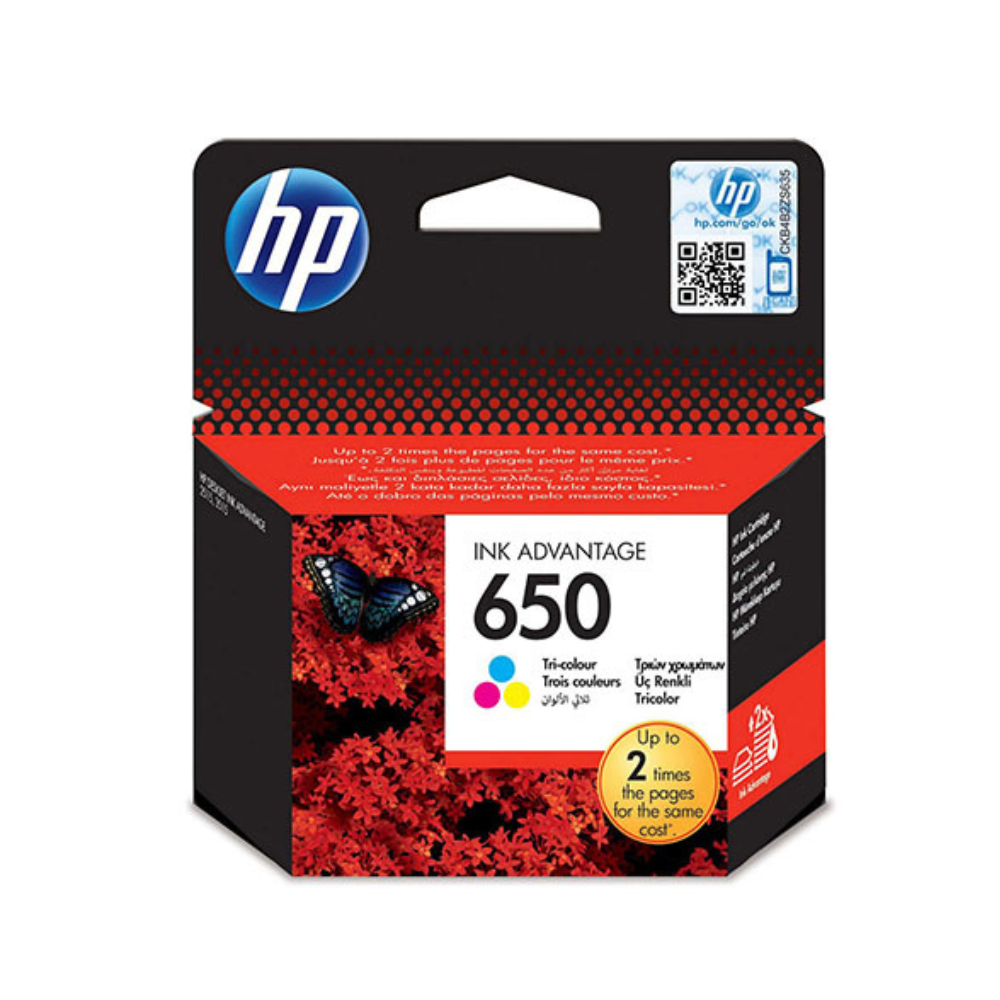 HP 650 Tri-color Original Ink Advantage Cartridge