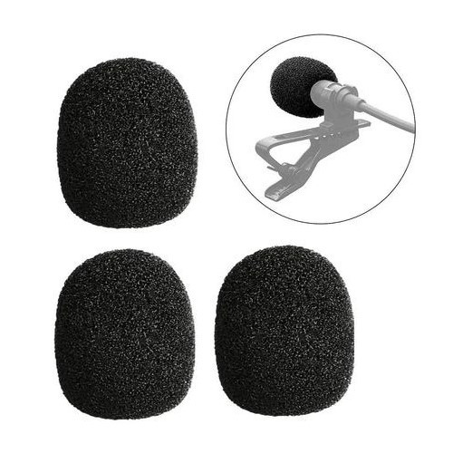 BY-B05F 3-Pack Foam Windscreens for Lavalier Microphones