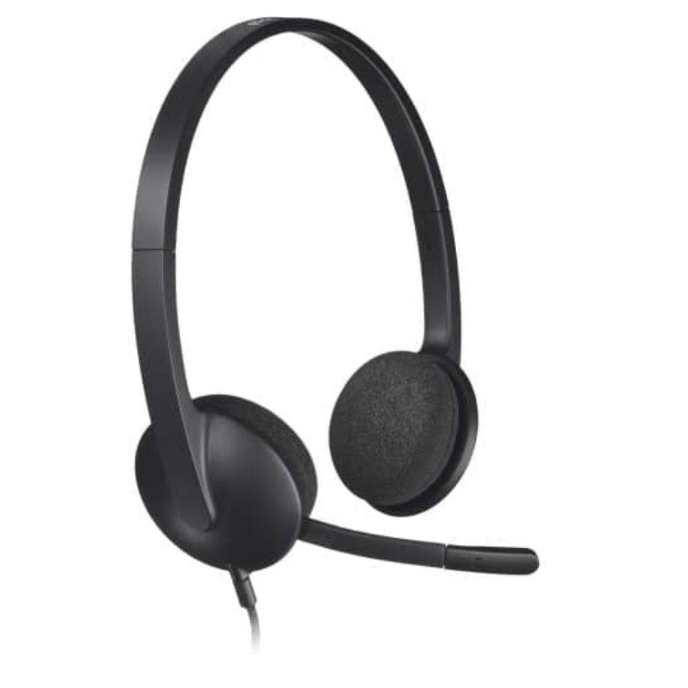 Logitech H340 USB-A Headset with Noise Cancelling Mic - Black - 981-000475