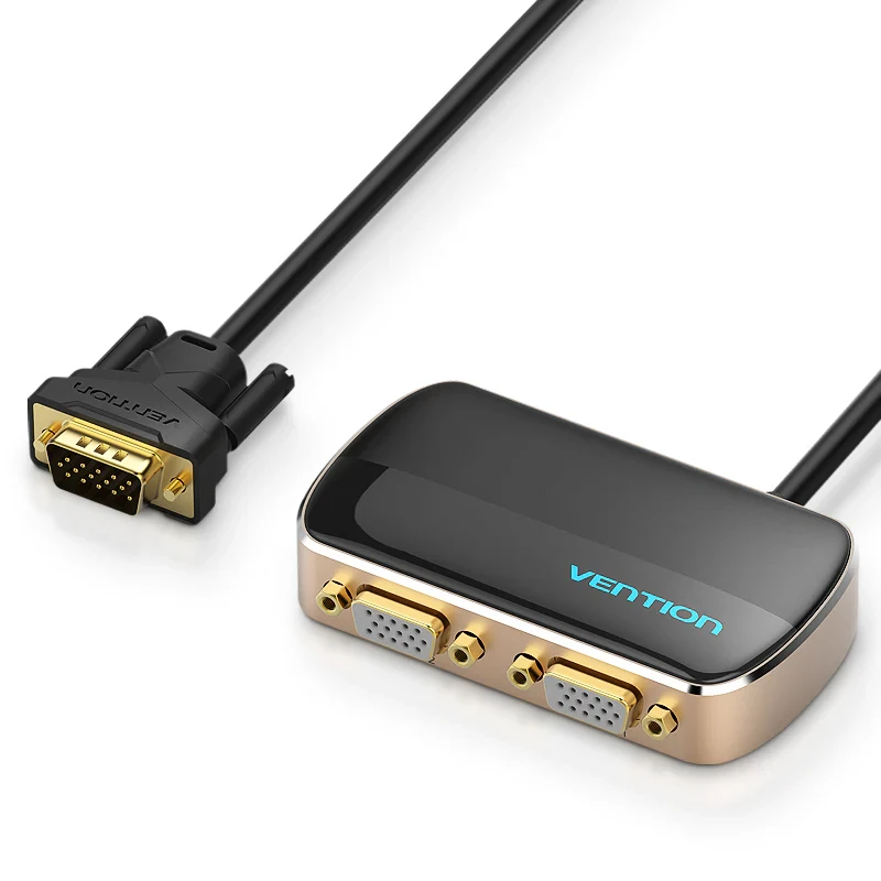 Vention 1 In 2 Out VGA Splitter 1M Black(VEN DBABF)