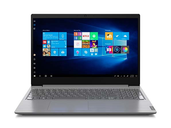 Lenovo  V15 Intel Core i3 1005G1, 4GB DDR4 2666 (Up to 12GB Support), 1TB (Additional Slot of M.2 2280 SSD up to 1TB)  Windos 10 Pro*, 15.6" HD, WLAN + Bluetooth (11ax, 2x2 + BT5.0),  0.3MP Webcam, Ir