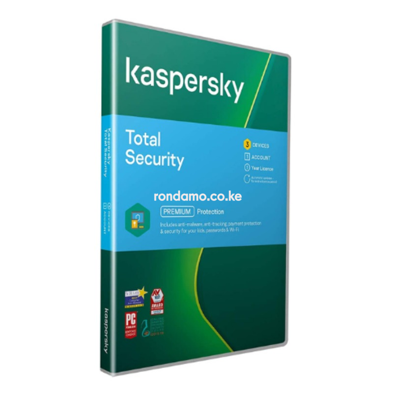 kaspersky total security 3 devices, 1 user, 1 year