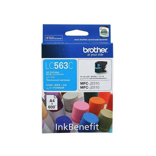 Brother LC563C Cyan Ink Cartridge (600 Pages)