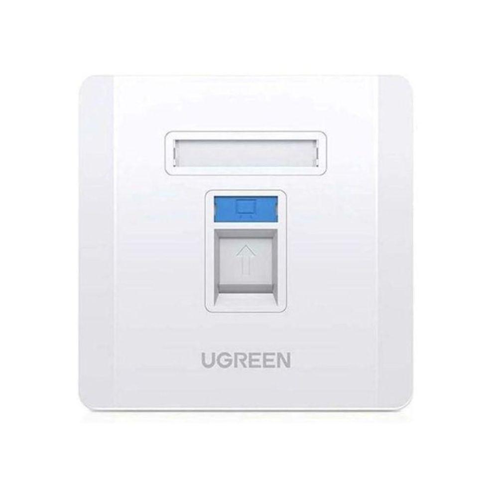 UGREEN Single-Port Wall Plate White NW144-UG-80180