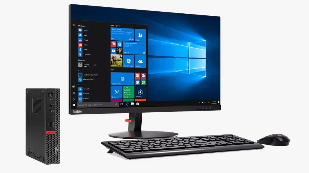 Lenovo Thinkcenter M920, Intel CORE i5-8TH GEN, 16GB DDR4-3200 Ram, 512GB PCIe® NVMe™ M.2 SSD, 23.8" FHD, BLACK-105750D100