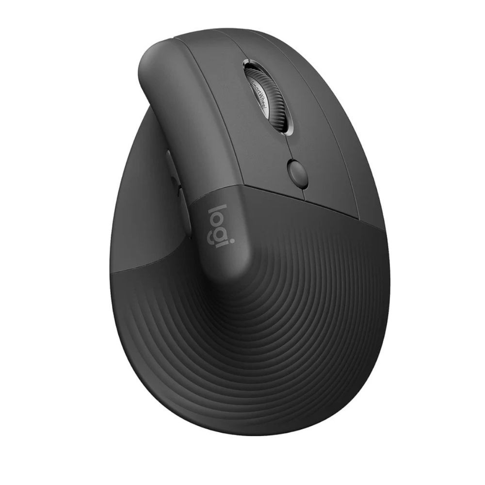 Logitech Lift Vertical Ergonomic Wireless and Bluetooth Mouse - Graphite - 910-006473