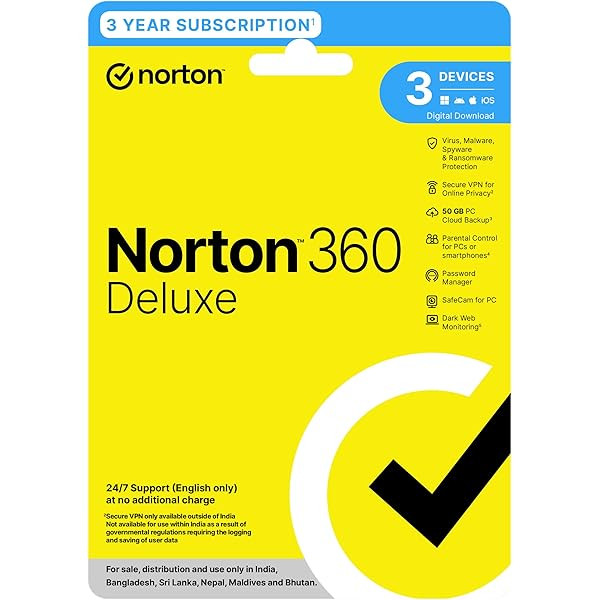 Norton security 360 Antivirus software 3 user