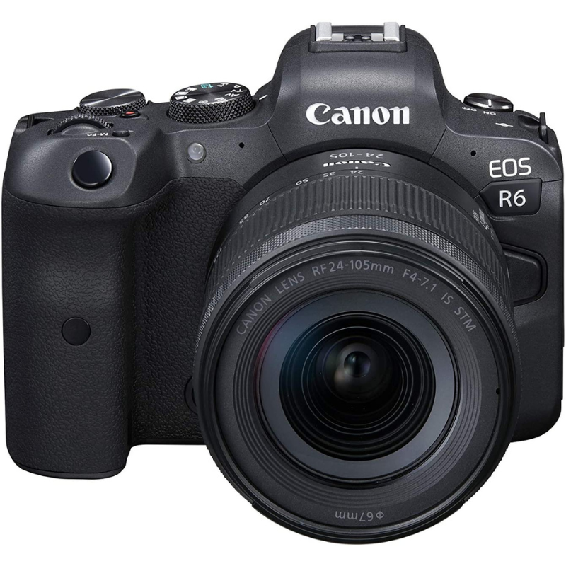 canon eos r6 mirrorless camera and rf 24-105mm f4-7.1 is stm lens