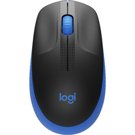 logitech wireless mouse full size m190 - blue (910-005907)