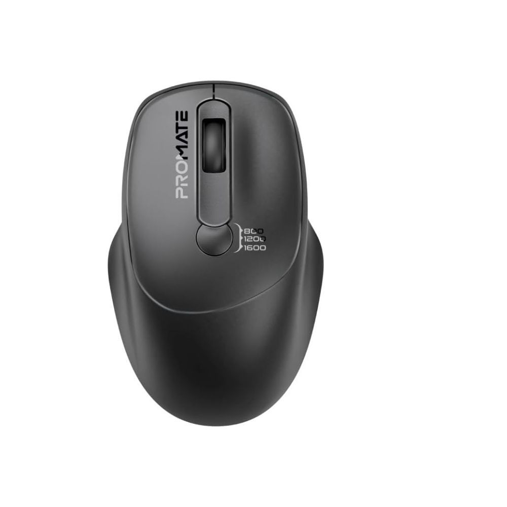 Promate UniGlide EZGrip Ergonomic Wireless Mouse