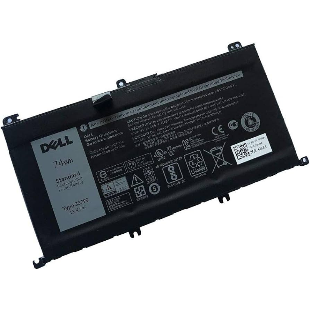 Original 74Wh Dell Inspiron 15 Gaming 7566 battery