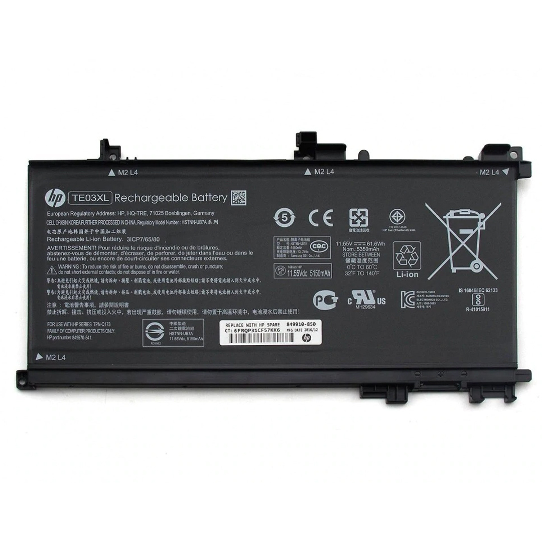 11.55V 61.6WH HP Pavilion 15-bc204nw battery- TE03XL