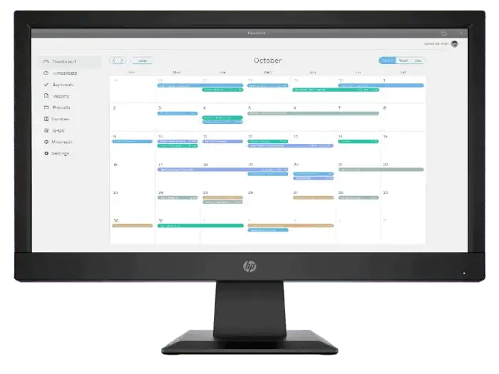 HP P19B 18.5" Monitor Black Color, Connectivity : VGA, HDMI