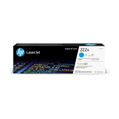 HP 222A Cyan Original LaserJet Toner Cartridge -W2221A