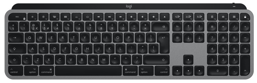 Logitech MX Keys for Mac, Wireless Illuminated, Space Grey