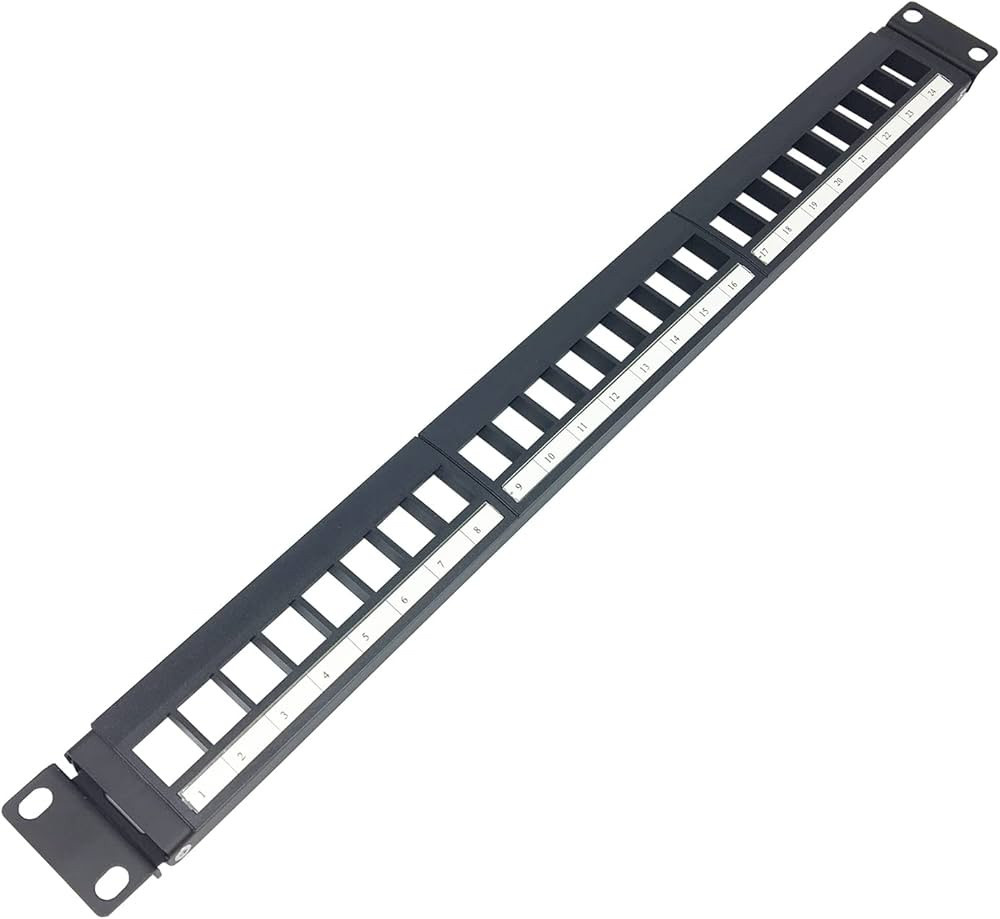 R & M 19" 1U Patch Panel 24-Port BASIC