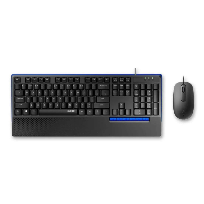 Rapoo Wired Optical Mouse & Keyboard Combo NX2000