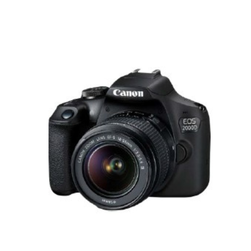 Canon EOS 2000D + 18-55 IS Kit SLR Camera Kit 24.1 MP CMOS 6000 x 4000 pixels Black