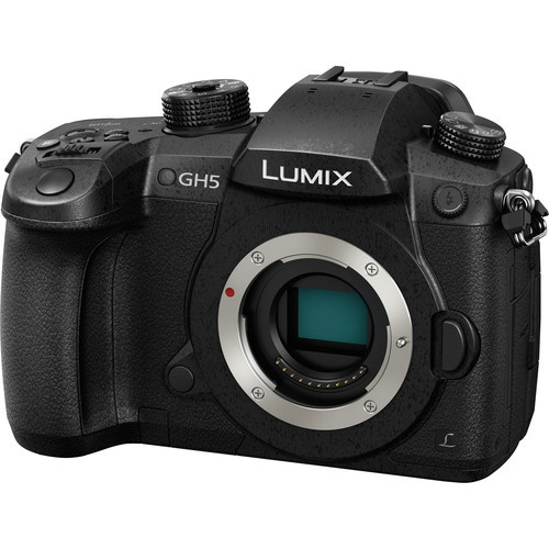 panasonic lumix gh5 4k mirrorless ilc camera body with 20.3 megapixels, 4k 60p & 4:2:2 10-bit internal, dual image stabilization 2, & wifi + bluetooth