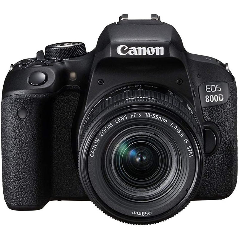 Canon EOS 800D Digital SLR with 18-55 is STM Lens Black