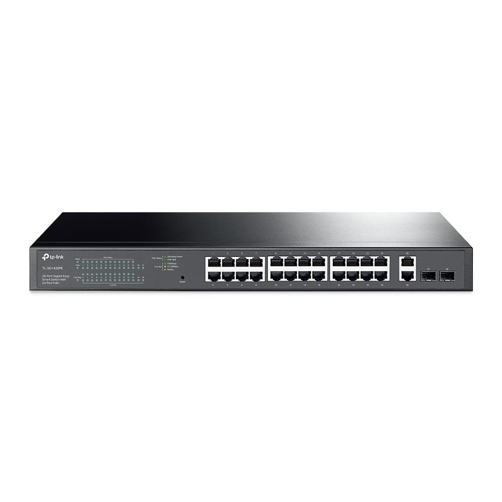 TP-Link 28-Port 10/100/1000Mbps Gigabit Easy Smart Switch - TL-SG1428PE
