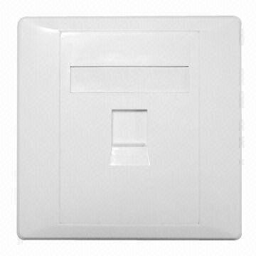 R & M BS Faceplate 86x86, 2x1 port